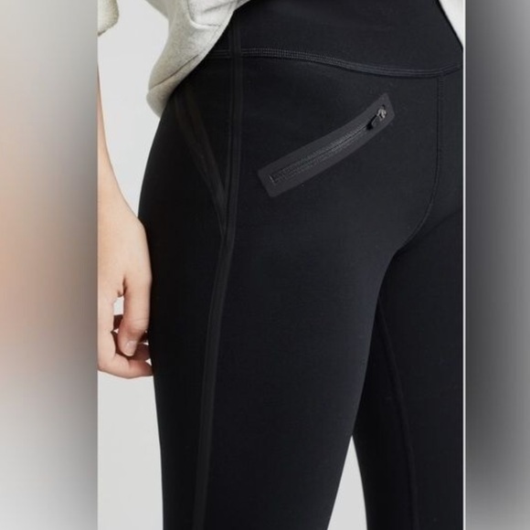 SPANX Every Wear Tech Tape Support Compression Black Leggings Size M - Picture 3 of 15